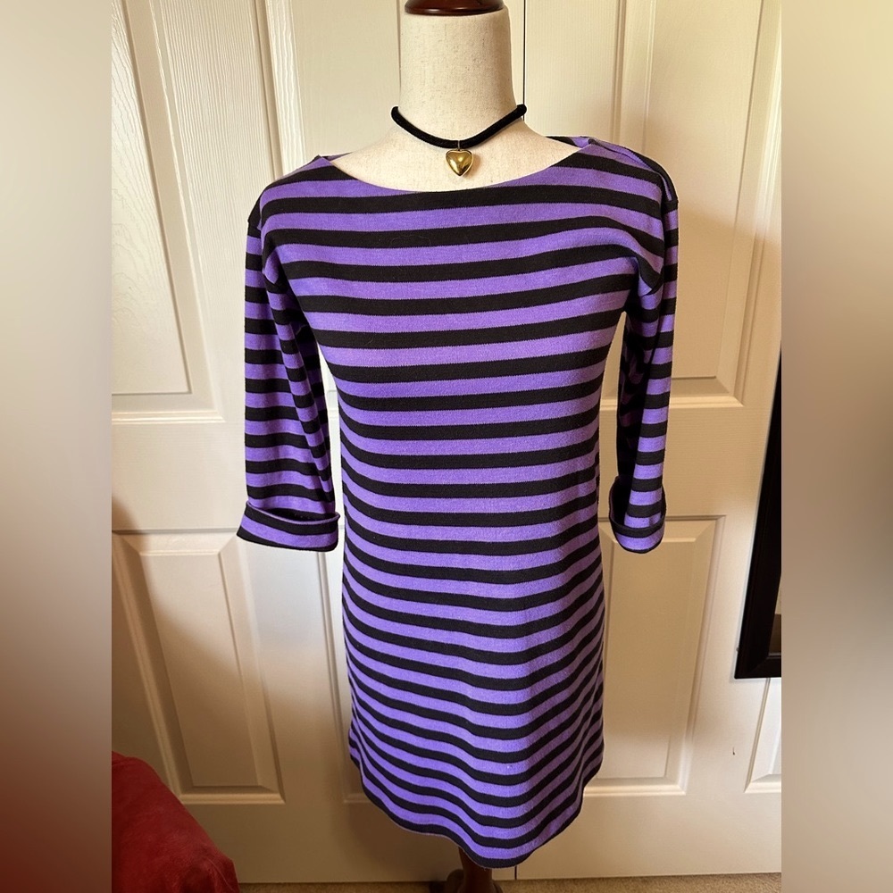 Judy’s | 80’s French Striped Bodycon Mini dress | size: Small